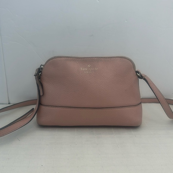 Kate Spade Crossbody Hanna Pebbled Leather, Chalk Pink - Picture 1 of 10